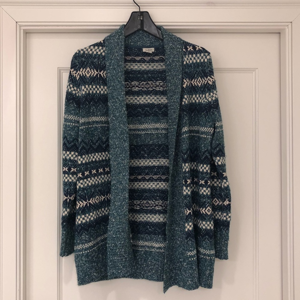 Blue Stripe Knit Cardigan